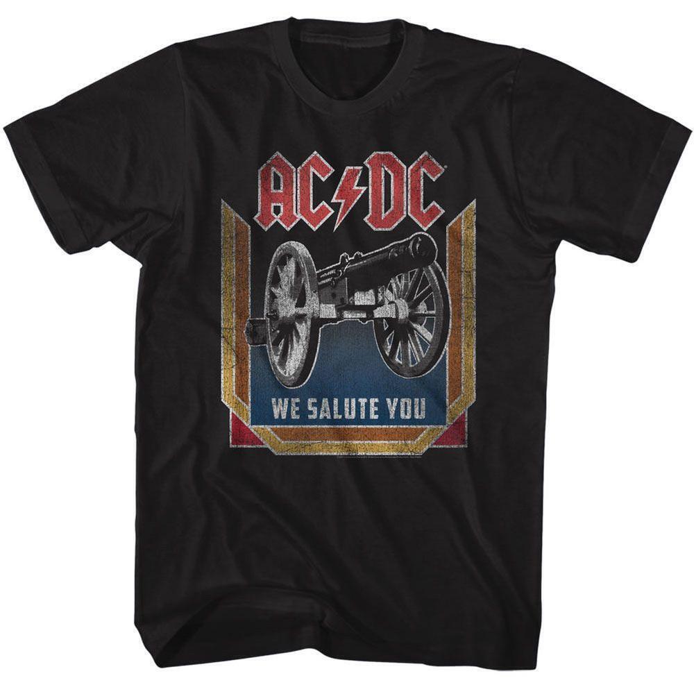 Acdc We Salute You Black Adult T Shirt